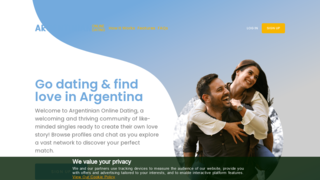 Argentinian Online Dating Homepage Image