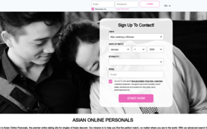 Asian Online Personals Homepage Image